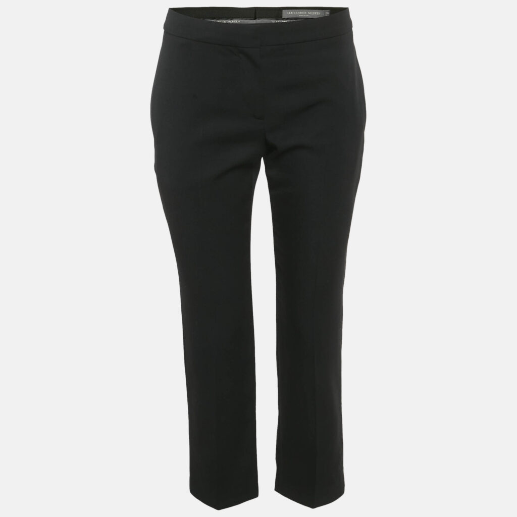 Alexander McQueen Black Wool Formal Trousers S Alexander McQueen Black Wool Formal Trousers S