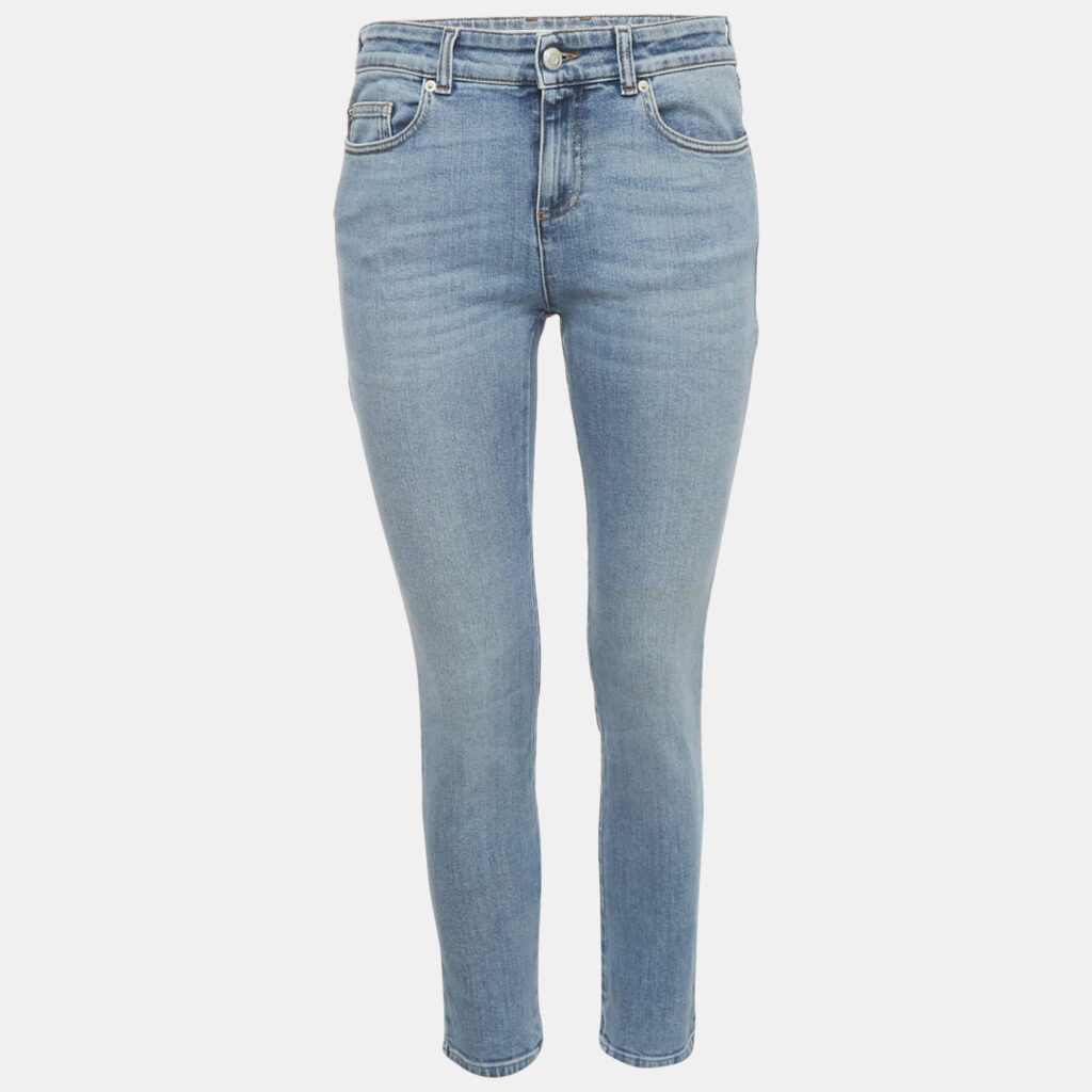 Alexander McQueen Blue Embroidered Denim Skinny Jeans M Waist 29" Alexander McQueen Blue Embroidered Denim Skinny Jeans M Waist 29"