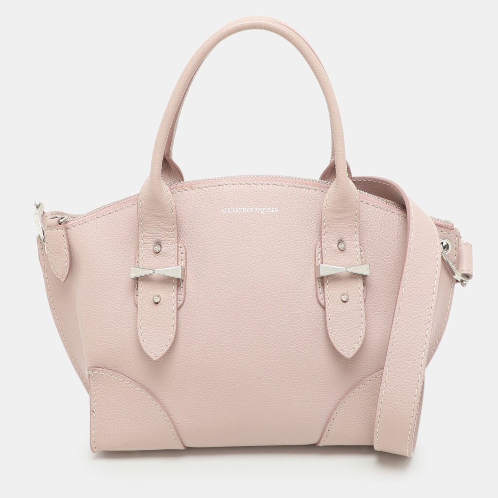 luxury-women-alexander-mcqueen-used-handbags-p1171340-011-1.jpg Alexander McQueen Pink Leather Small Legend Satchel