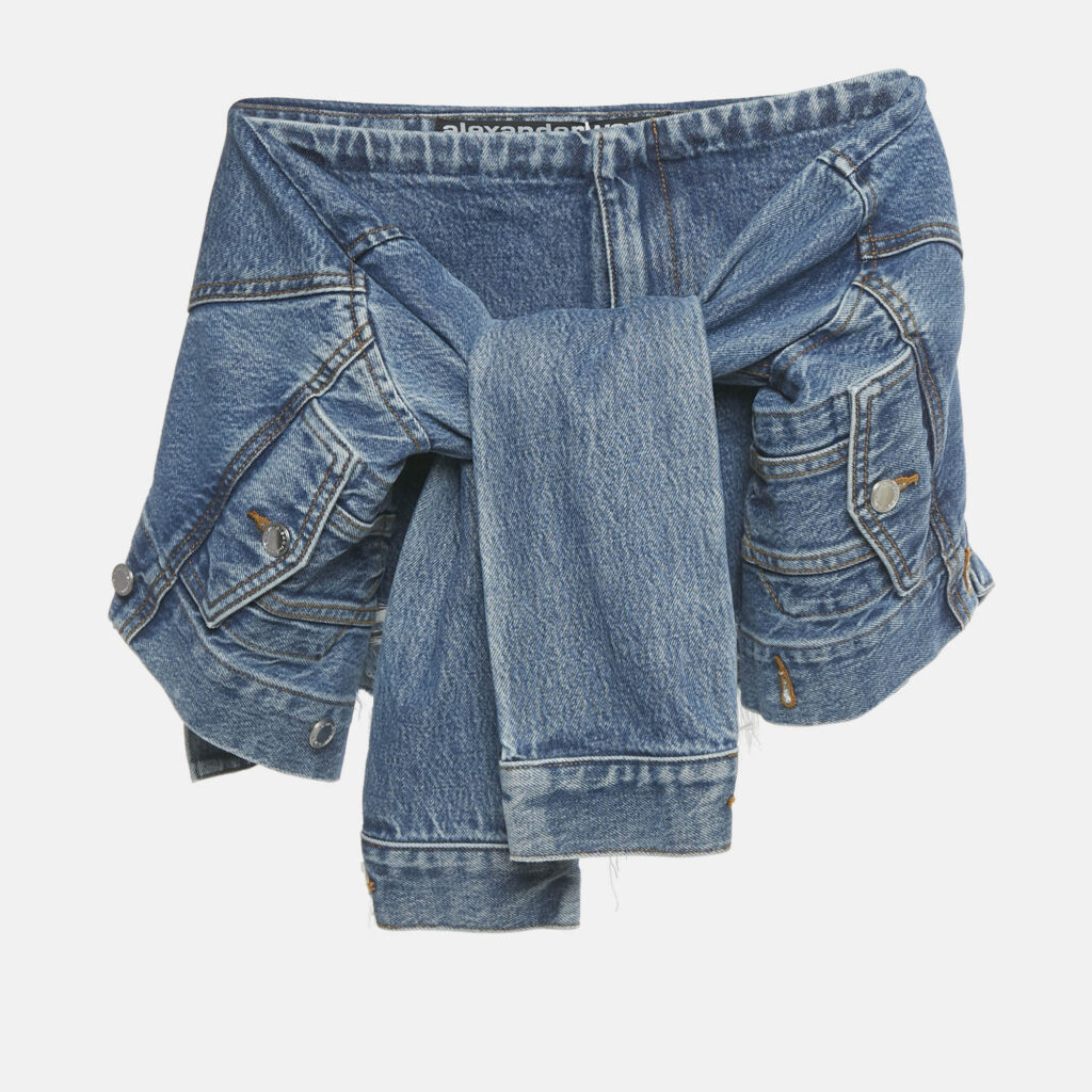 Alexander Wang Denim Jacket Trim Skorts S Alexander Wang Denim Jacket Trim Skorts S