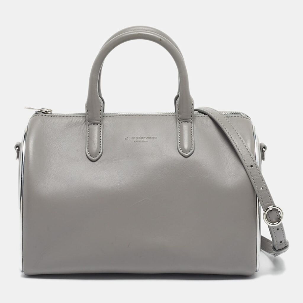 Alexander Wang Grey Leather Small Halo Satchel Alexander Wang Grey Leather Small Halo Satchel