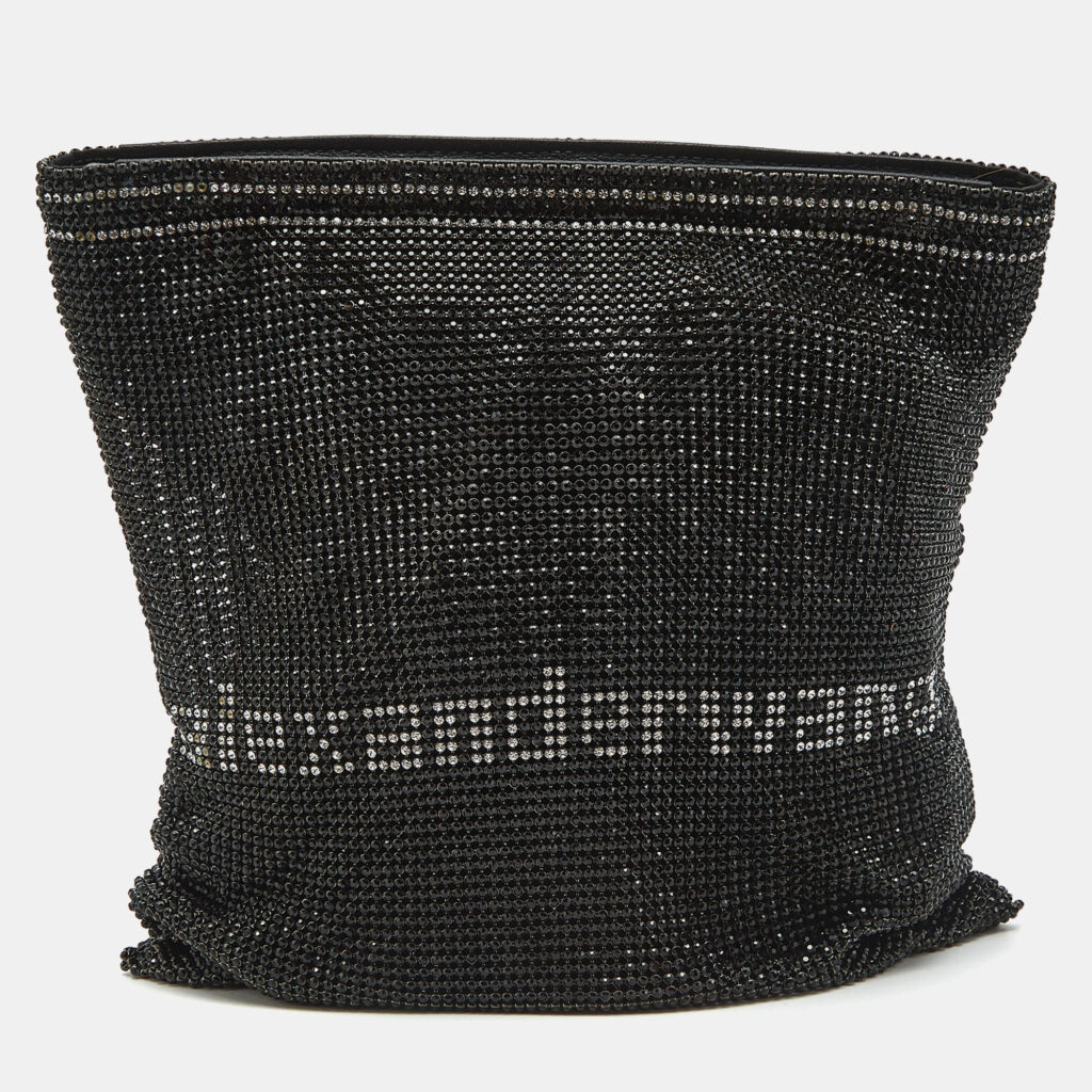 Alexander Wang Black Rhinestone Wanglock Pouch Alexander Wang Black Rhinestone Wanglock Pouch