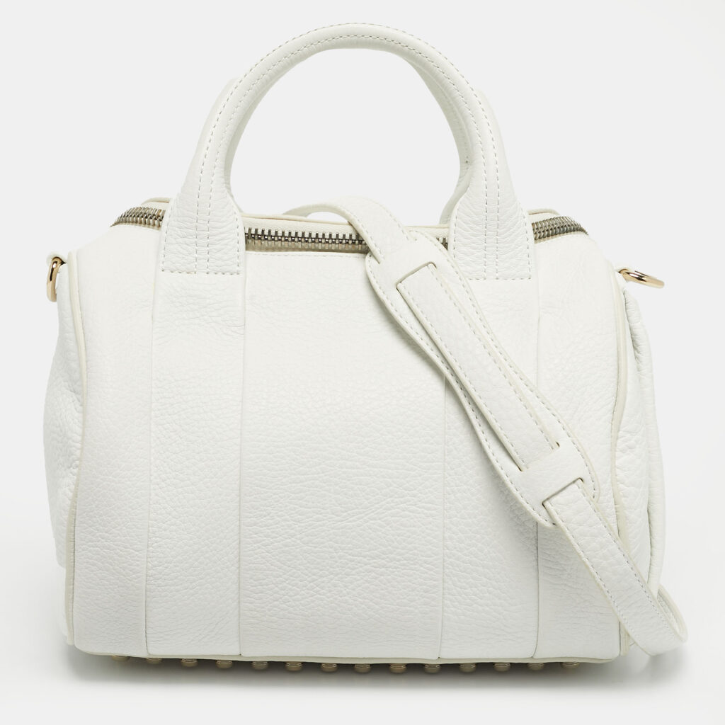 Alexander Wang White Leather Small Rockie Bag
