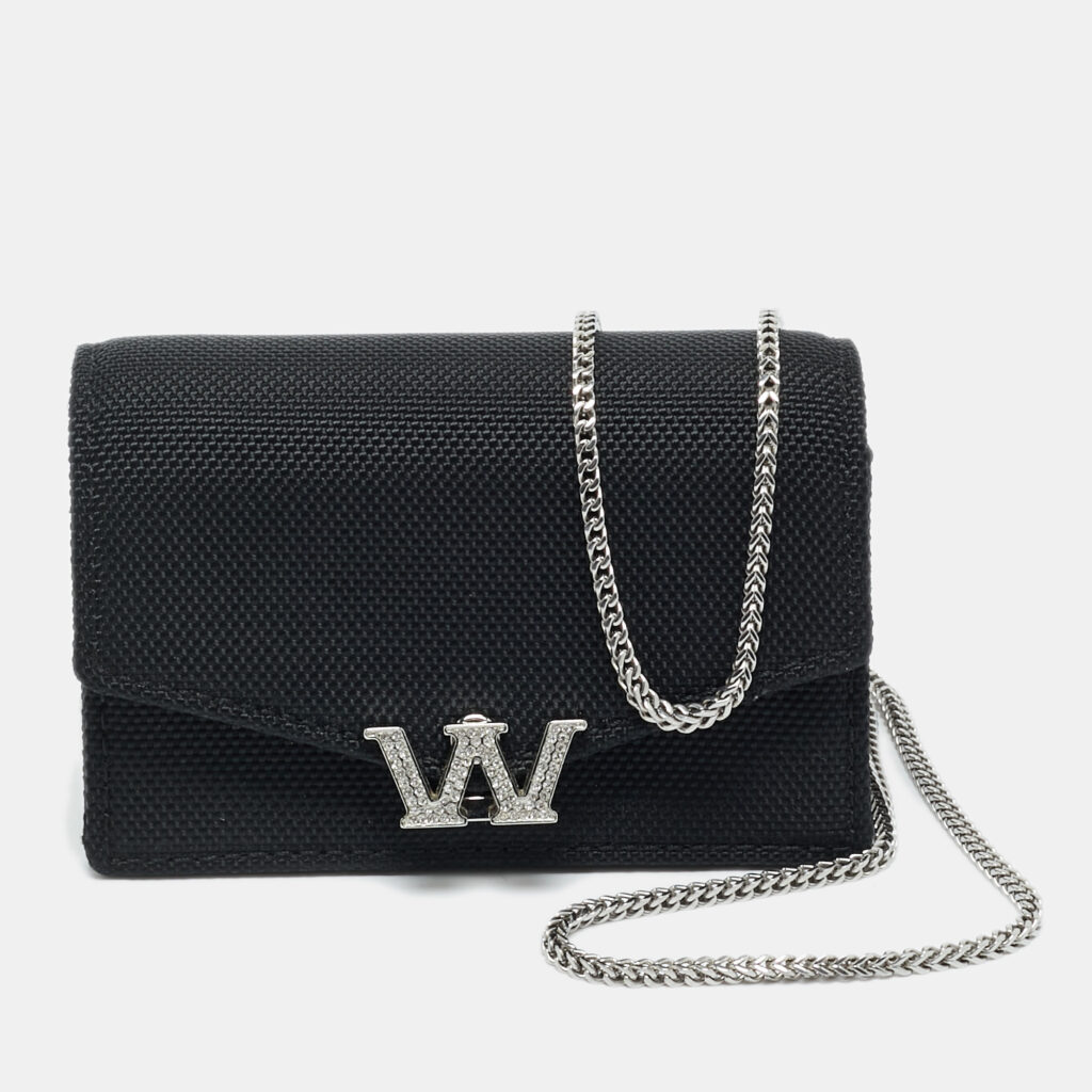luxury-women-alexander-wang-used-handbags-p1224656-002-1.jpg Alexander Wang Black Nylon Micro W Crystal Legacy Crossbody Bag