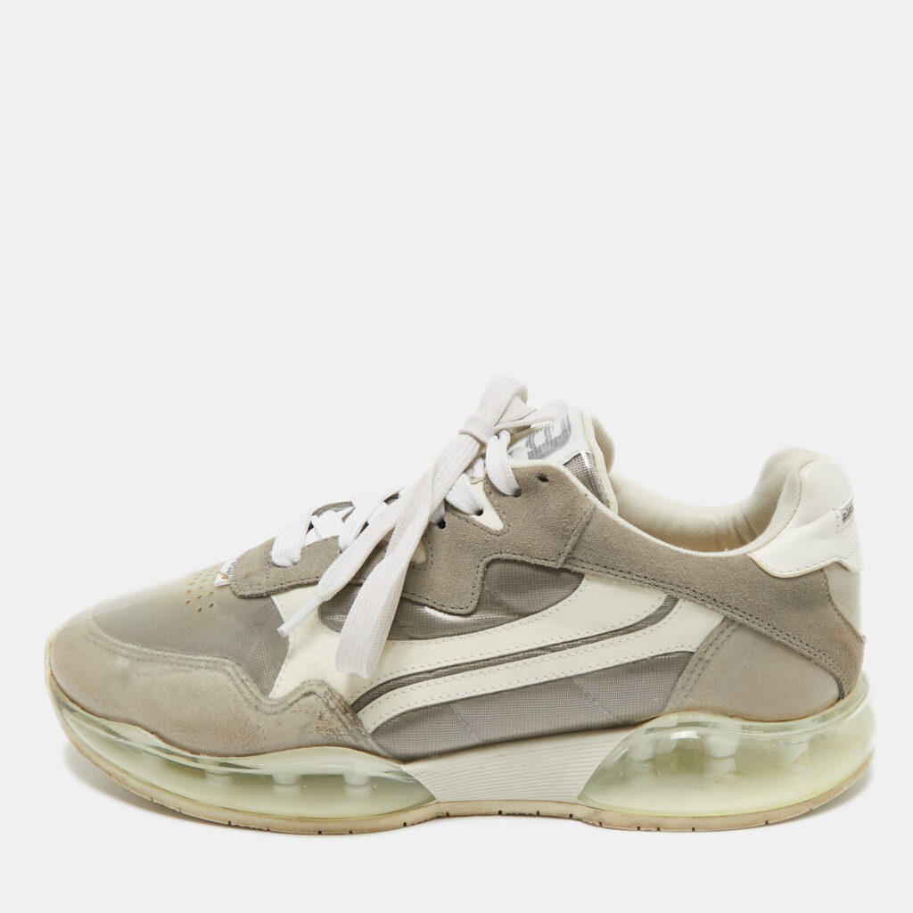 Alexander Wang Grey/White PVC, Suede And Leather Stadium Low Top Sneakers Size 40.5 Alexander Wang Grey/White PVC, Suede And Leather Stadium Low Top Sneakers Size 40.5