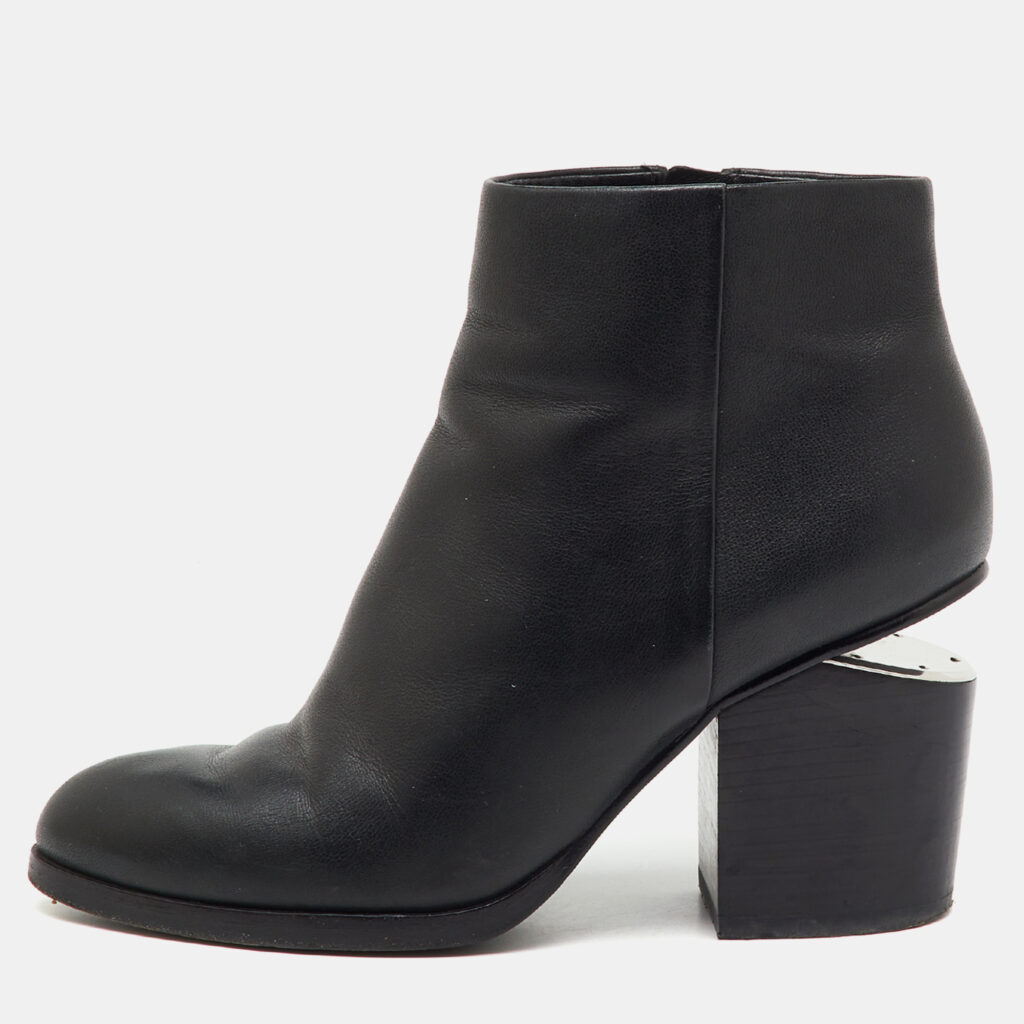 Alexander Wang Black Leather Gabi Ankle Length Boots Size 36.5 Alexander Wang Black Leather Gabi Ankle Length Boots Size 36.5