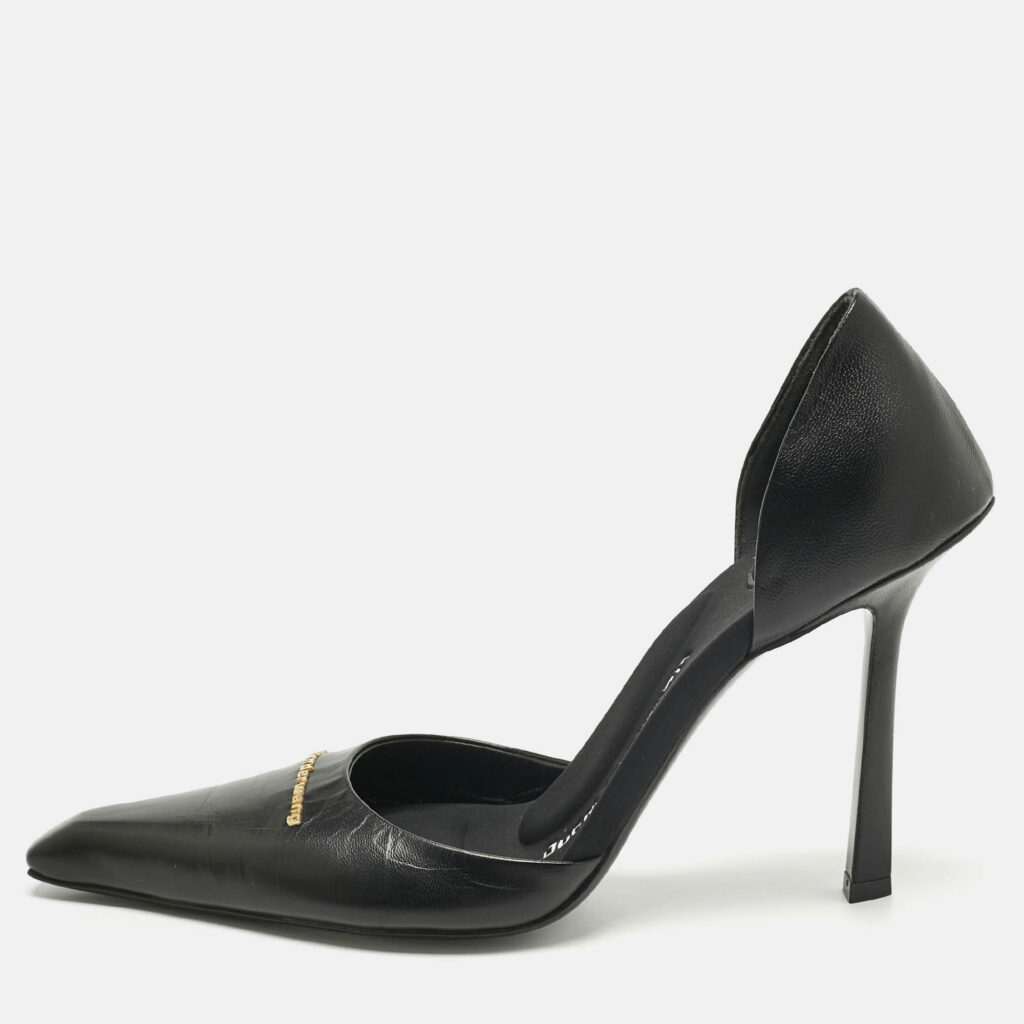 Alexander Wang Black Leather Viola Pumps Size 40 Alexander Wang Black Leather Viola Pumps Size 40