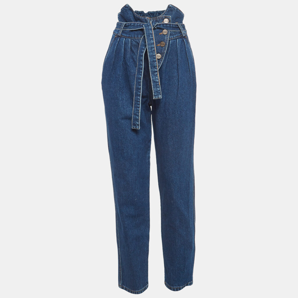 luxury-women-alexis-new-clothes-p971903-003.jpg Alexis Blue Denim Belted High Waist Jeans S
