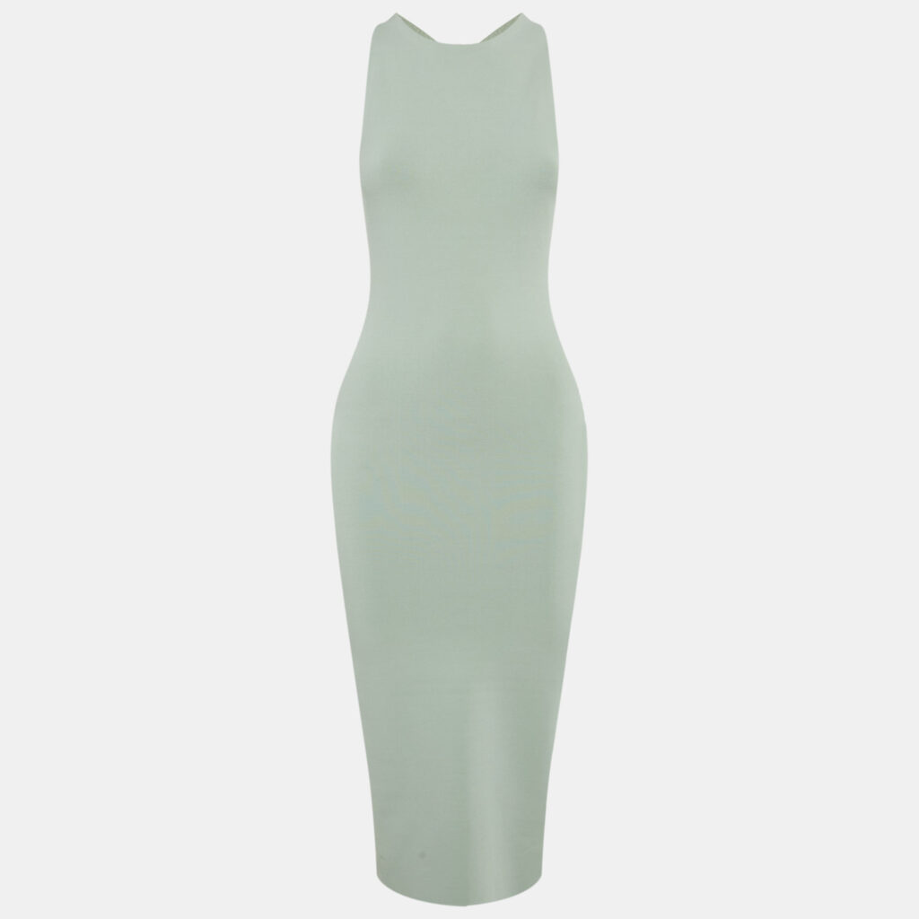 luxury-women-alice-olivia-used-clothes-p1212707-003-1.jpg Alice + Olivia Green Stretch Knit Midi Dress M