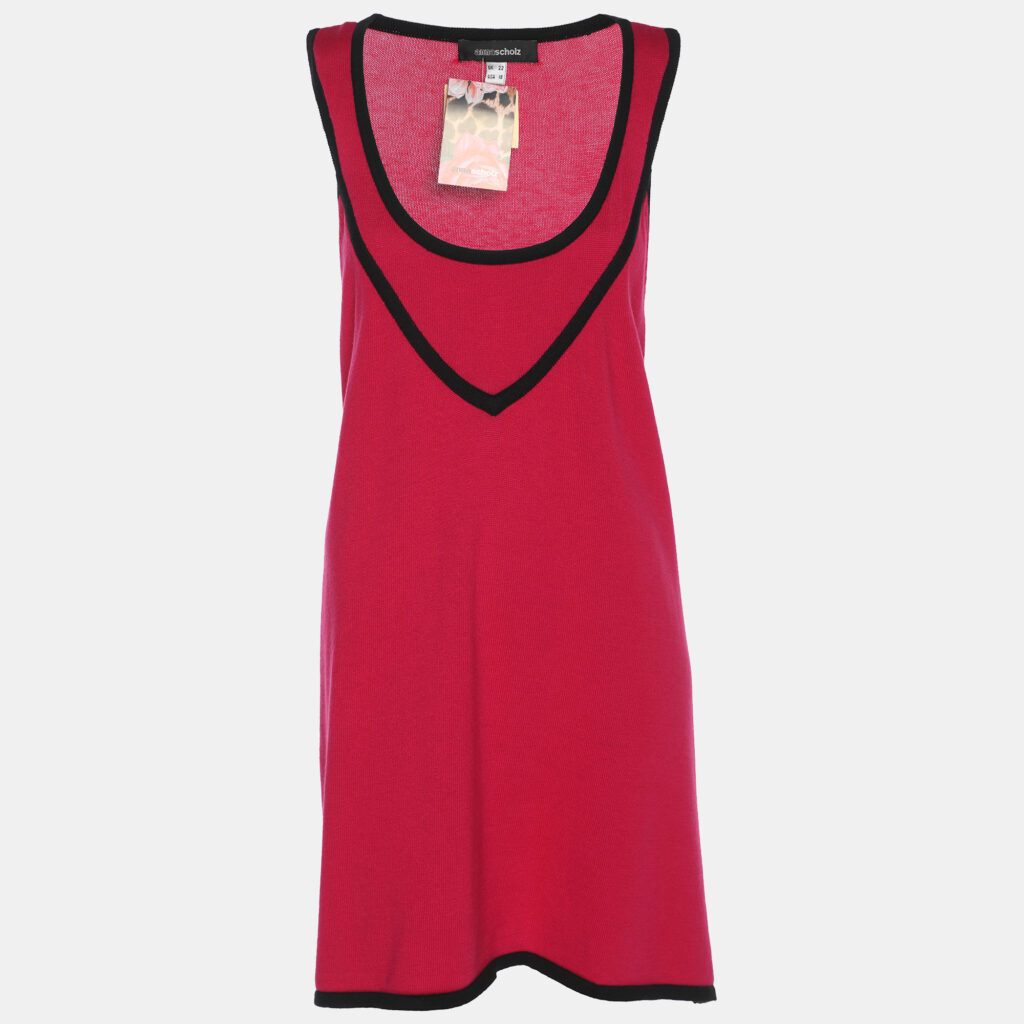 luxury-women-anna-scholz-new-clothes-p1186419-002-1.jpg Anna Scholz Pink/Black Jersey Piped Vest Top XXL