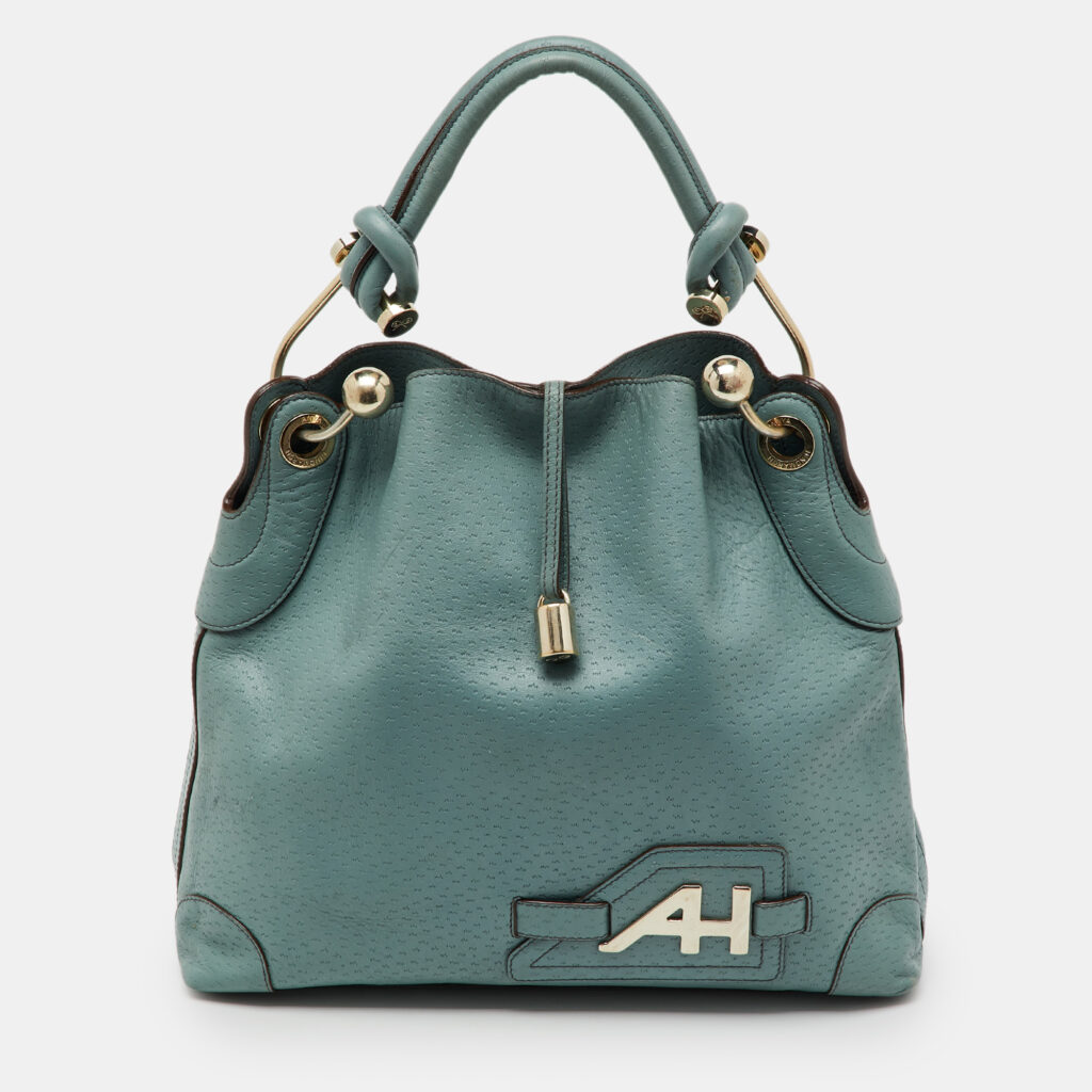 Anya Hindmarch Blue Leather Elrod Hobo Anya Hindmarch Blue Leather Elrod Hobo