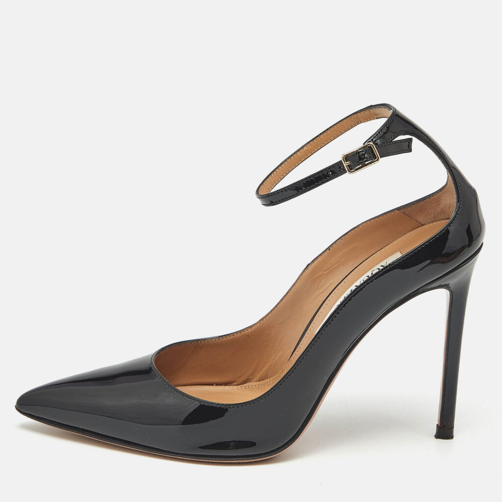 Aquazzura Black Patent Leather Love Affair Pumps Size 36.5 Aquazzura Black Patent Leather Love Affair Pumps Size 36.5
