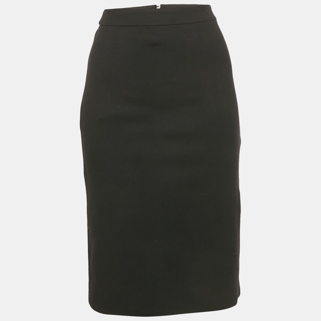 Armani Collezioni Black Jersey Pencil Skirt S