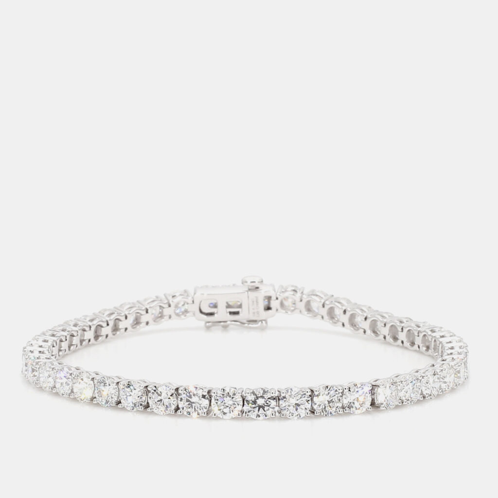 8.80 cts Round Lab Grown Diamond 14k White Gold Classic Tennis Bracelet 8.80 cts Round Lab Grown Diamond 14k White Gold Classic Tennis Bracelet