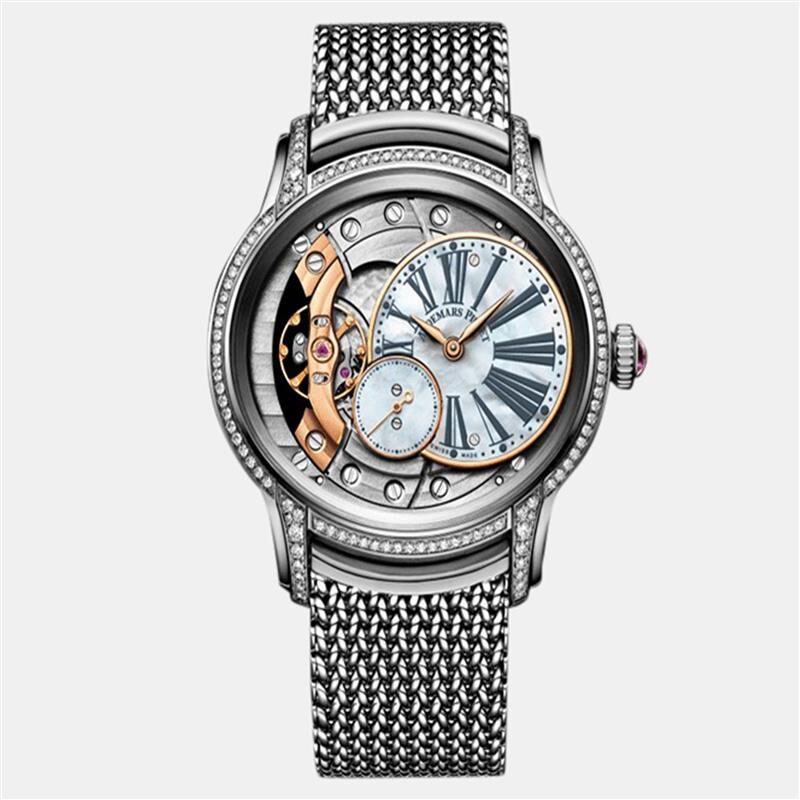 Audemars Piguet Millenary 77247Bc.Zz.1272Bc.01 Manual Winding MOP 18K White Gold Women's Wristwatch 39.5 mm Audemars Piguet Millenary 77247Bc.Zz.1272Bc.01 Manual Winding MOP 18K White Gold Women's Wristwatch 39.5 mm
