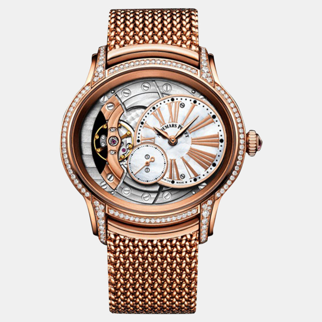 Audemars Piguet Millenary 77247OR.ZZ.1272OR.01 Manual Winding White MOP 18k Rose Gold Women's Wristwatch 39.5 mm Audemars Piguet Millenary 77247OR.ZZ.1272OR.01 Manual Winding White MOP 18k Rose Gold Women's Wristwatch 39.5 mm