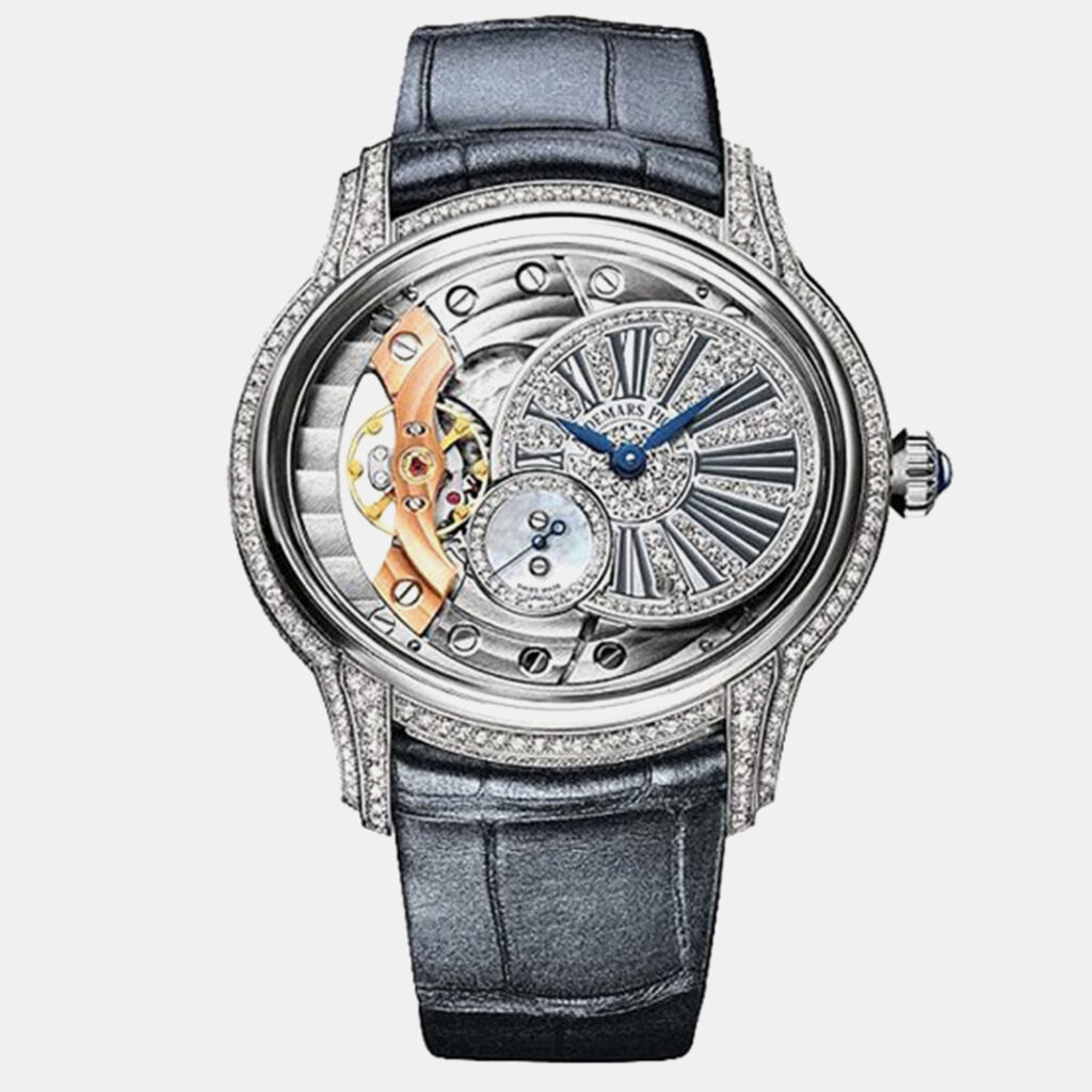 Audemars Piguet Millenary 77248BC.ZZ.A111CR.01 Manual Winding Diamond 18k White Gold Women's Wristwatch 39.5 mm Audemars Piguet Millenary 77248BC.ZZ.A111CR.01 Manual Winding Diamond 18k White Gold Women's Wristwatch 39.5 mm