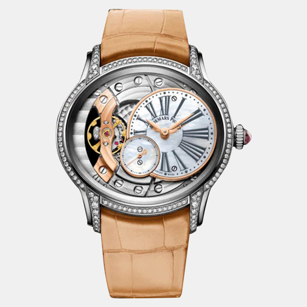 Audemars Piguet Millenary 77247BC.ZZ.A813CR.01 Manual Winding White MOP 18K White Gold Women's Wristwatch 39.5 mm Audemars Piguet Millenary 77247BC.ZZ.A813CR.01 Manual Winding White MOP 18K White Gold Women's Wristwatch 39.5 mm