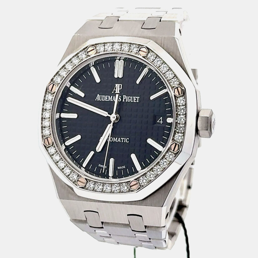 Audemars Piguet Royal Oak 15451ST.ZZ.1256ST.01 Automatic Black Stainless Steel Women’s Wristwatch 37 mm Audemars Piguet Royal Oak 15451ST.ZZ.1256ST.01 Automatic Black Stainless Steel Women’s Wristwatch 37 mm