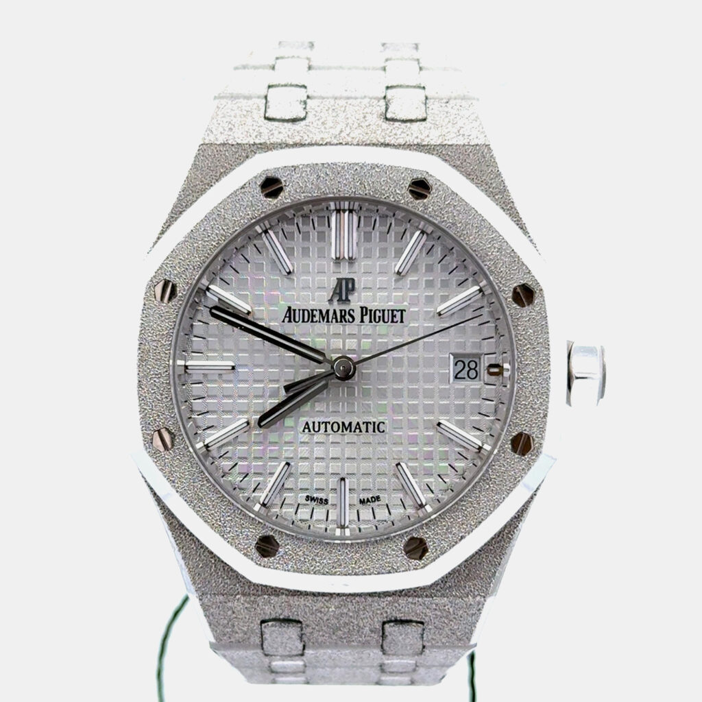 Audemars Piguet Royal Oak 15454BC.GG.1259BC.01 Automatic Silver 18K White Gold Women’s Wristwatch 37 mm