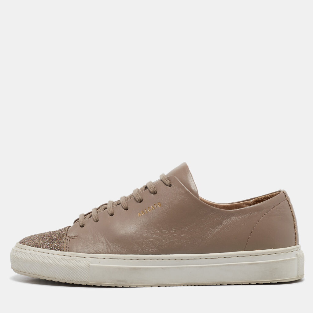 Axel Arigato Beige Leather Lace Up Sneakers Size 40 Axel Arigato Beige Leather Lace Up Sneakers Size 40