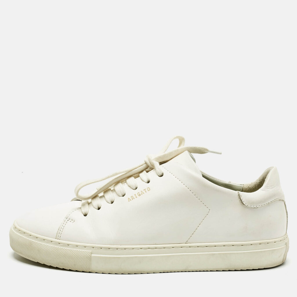Axel Arigato White Leather Clean 90 Lace Up Sneakers Size 40 Axel Arigato White Leather Clean 90 Lace Up Sneakers Size 40