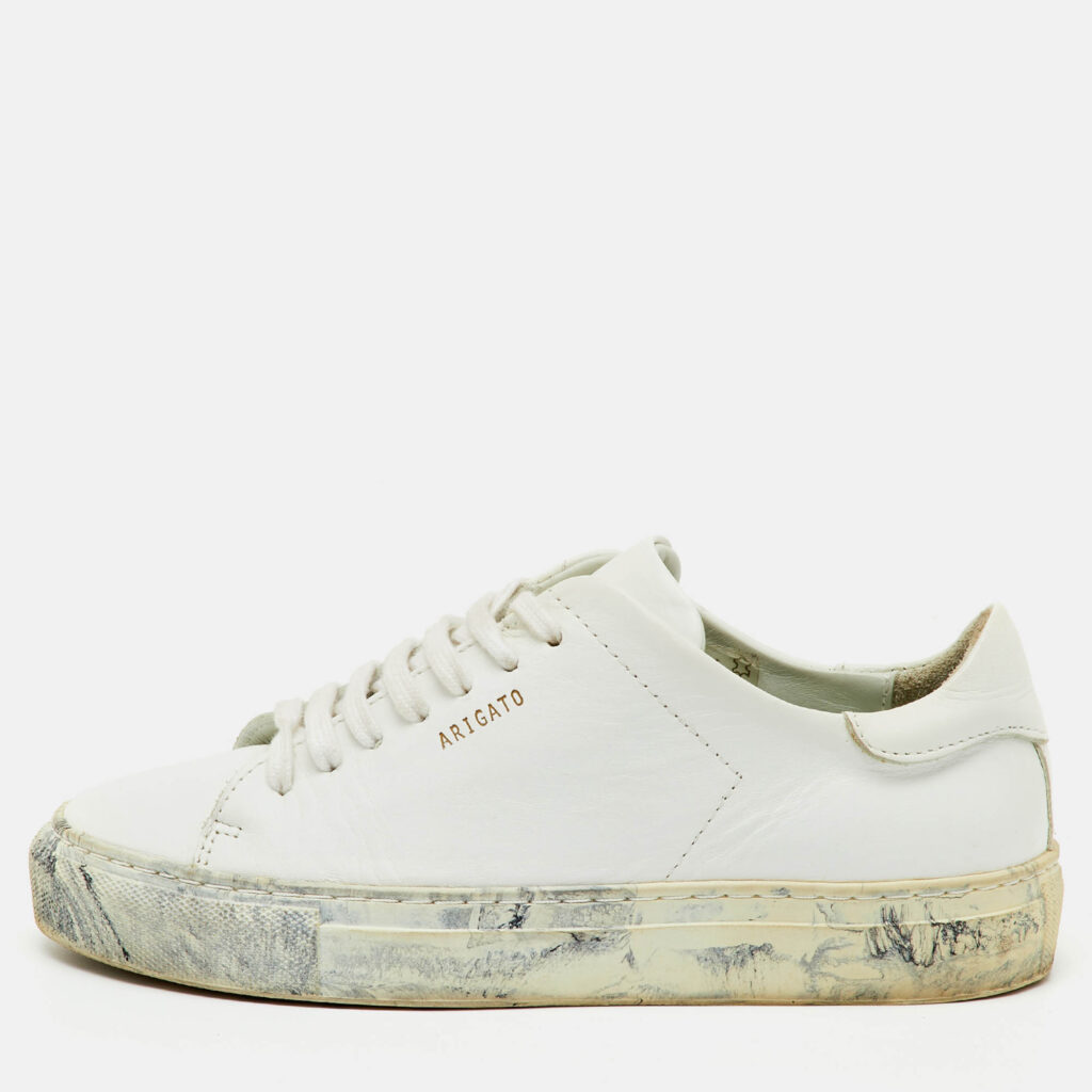 Axel Arigato White Leather Clean 90 Low Top Sneakers Size 36 Axel Arigato White Leather Clean 90 Low Top Sneakers Size 36