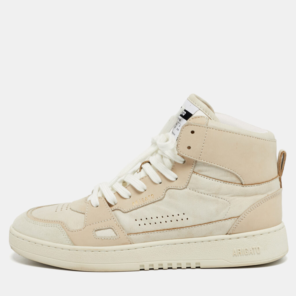 Axel Arigato Beige Nubuck and Leather Dice Sneakers Size 40 Axel Arigato Beige Nubuck and Leather Dice Sneakers Size 40