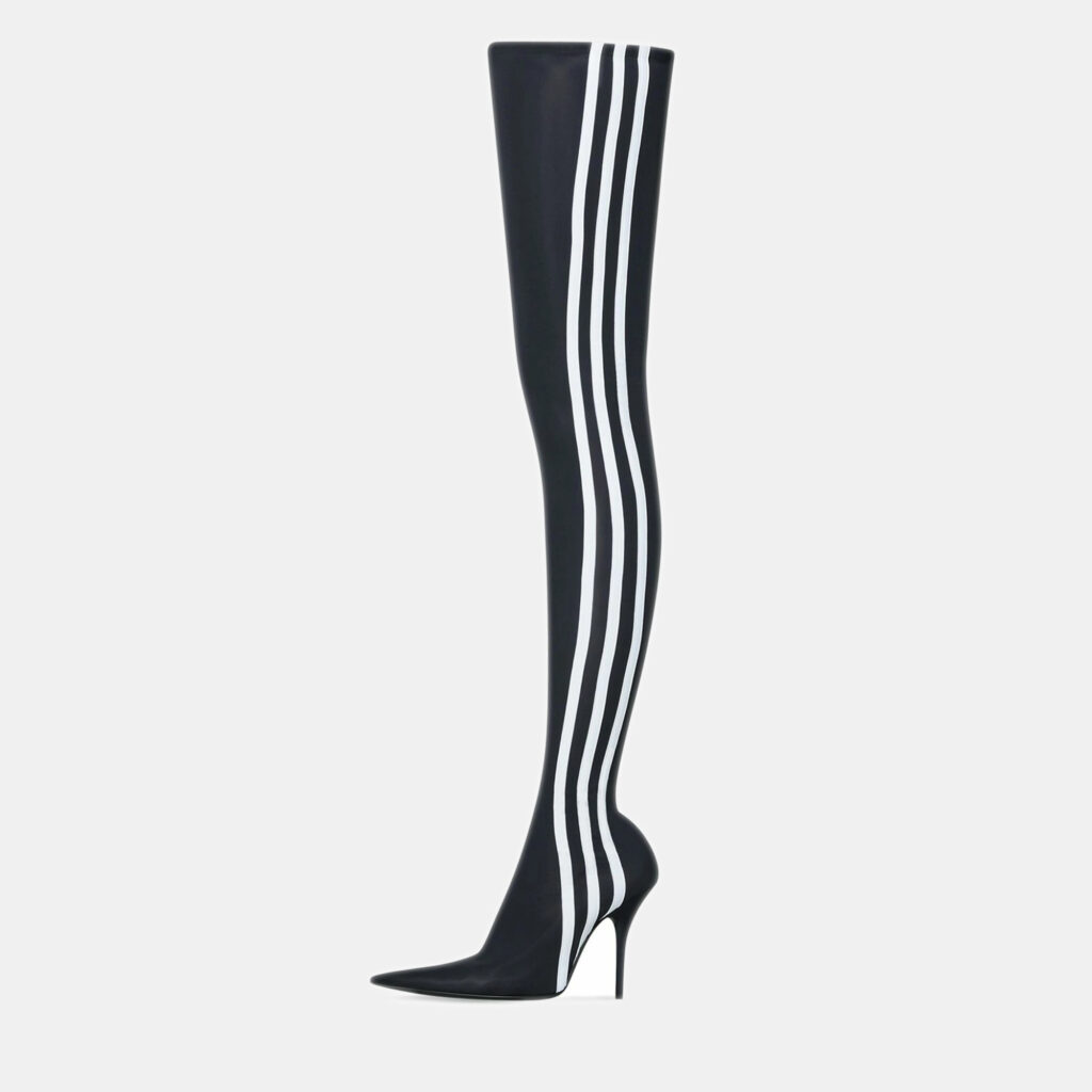 Balenciaga x Adidas Black/White Spandex Knife Over The Knee Boots Size 37 Balenciaga x Adidas Black/White Spandex Knife Over The Knee Boots Size 37
