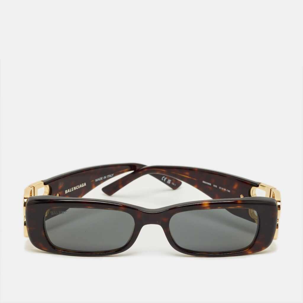 Balenciaga Black BB0096S Dynasty Rectangle Sunglasses Balenciaga Black BB0096S Dynasty Rectangle Sunglasses