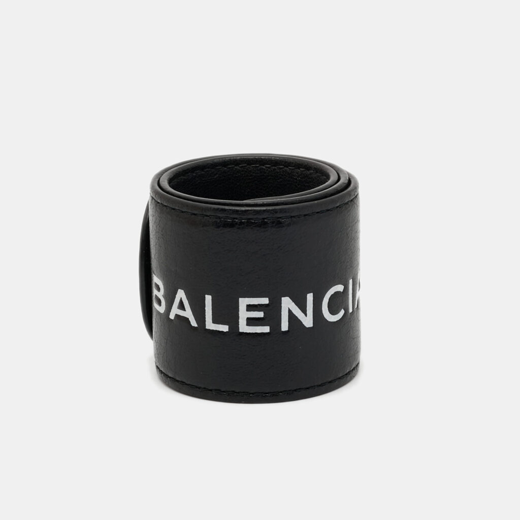 Balenciaga Black Leather Cycle Bracelet Balenciaga Black Leather Cycle Bracelet