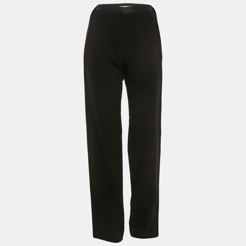 Balenciaga Black Crepe Trousers M Balenciaga Black Crepe Trousers M