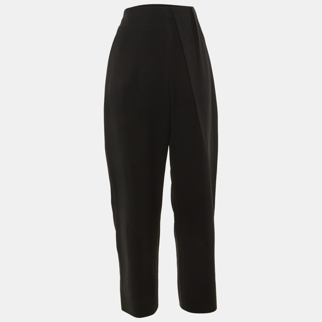 Balenciaga Black Crepe Trousers L