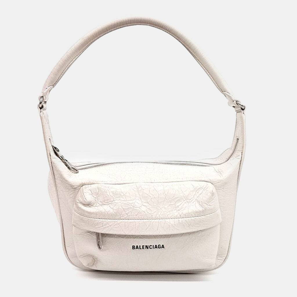 Balenciaga White Leather Shoulder Bag Balenciaga White Leather Shoulder Bag