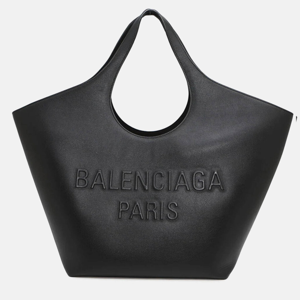 Balenciaga Mary Kate Medium Black Leather Tote Bag