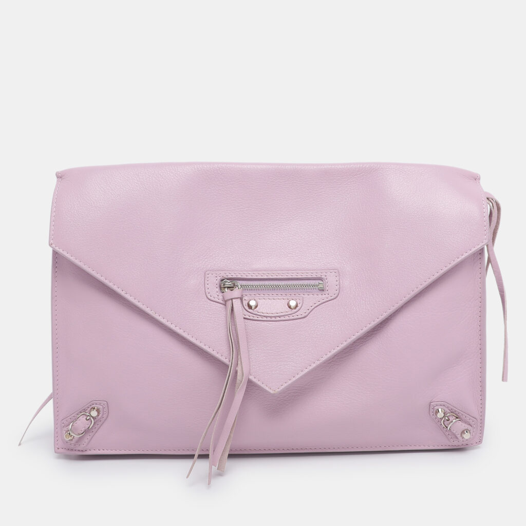 Balenciaga Pink Leather Papier Sight Clutch Balenciaga Pink Leather Papier Sight Clutch