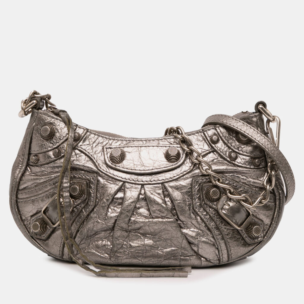 Balenciaga Silver Mini Metallic Le Cagole Balenciaga Silver Mini Metallic Le Cagole