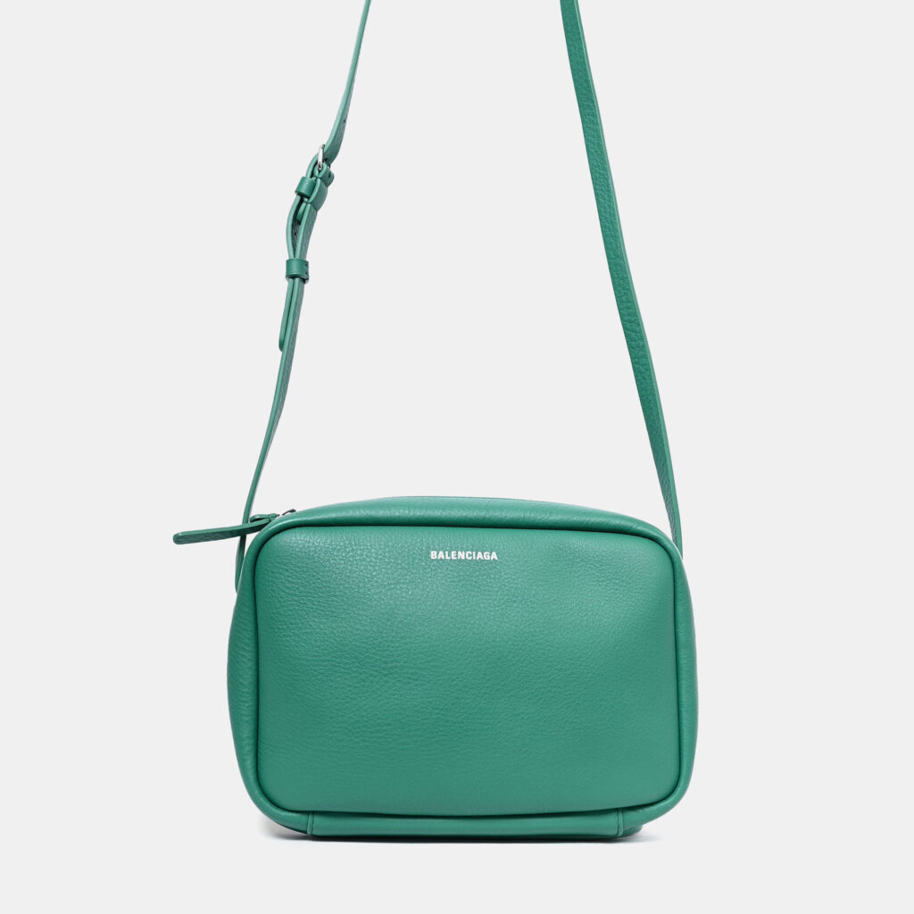 Balenciaga Green Leather 'Everyday' Crossbody Bag Balenciaga Green Leather 'Everyday' Crossbody Bag