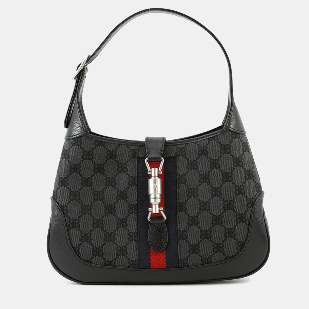 Balenciaga The Hacker Project Jackie1961 Black Canvas Leather Size Small Balenciaga The Hacker Project Jackie1961 Black Canvas Leather Size Small