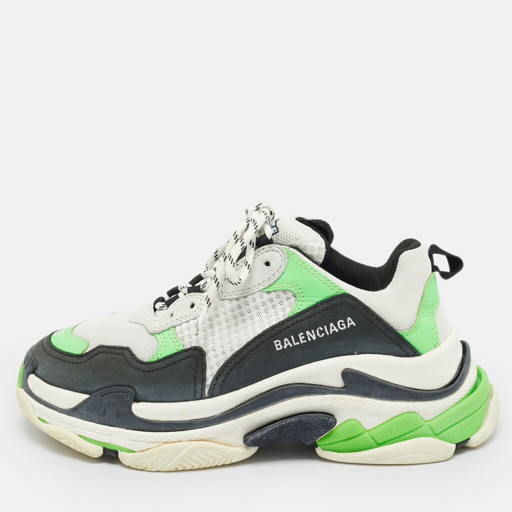 Balenciaga Multicolor Leather and Mesh Triple S Sneakers Size 40 Balenciaga Multicolor Leather and Mesh Triple S Sneakers Size 40