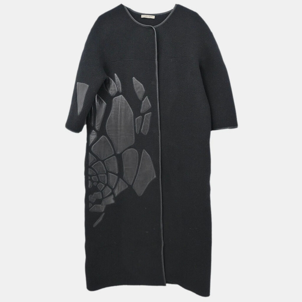 Bottega Veneta Collarless Coat Black #40 Bottega Veneta Collarless Coat Black #40