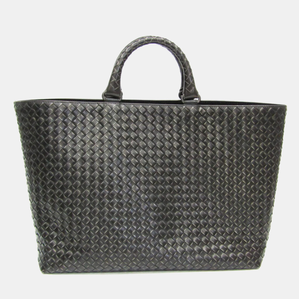 Bottega Veneta Intrecciato Black Leather Handbag Bottega Veneta Intrecciato Black Leather Handbag