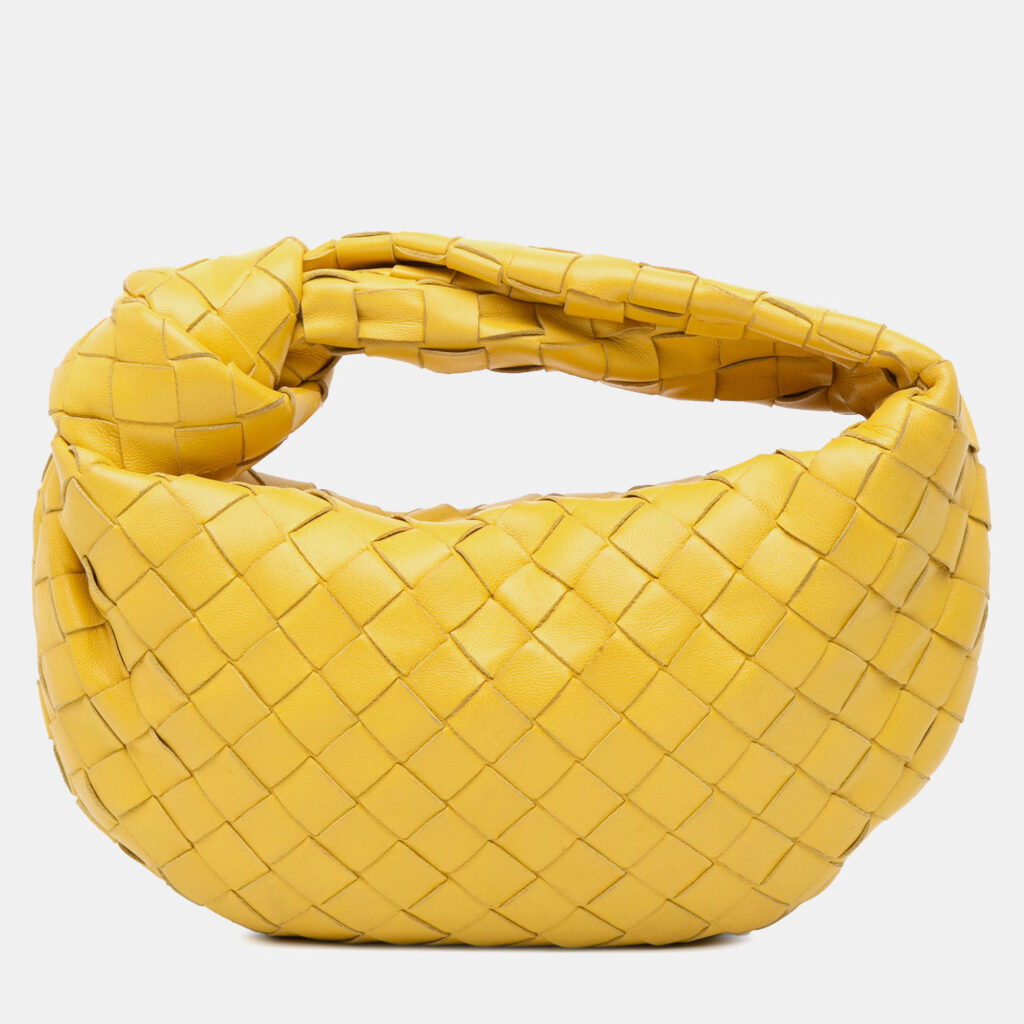 Bottega Veneta Yellow Mini Nappa Intrecciato Jodie Bottega Veneta Yellow Mini Nappa Intrecciato Jodie