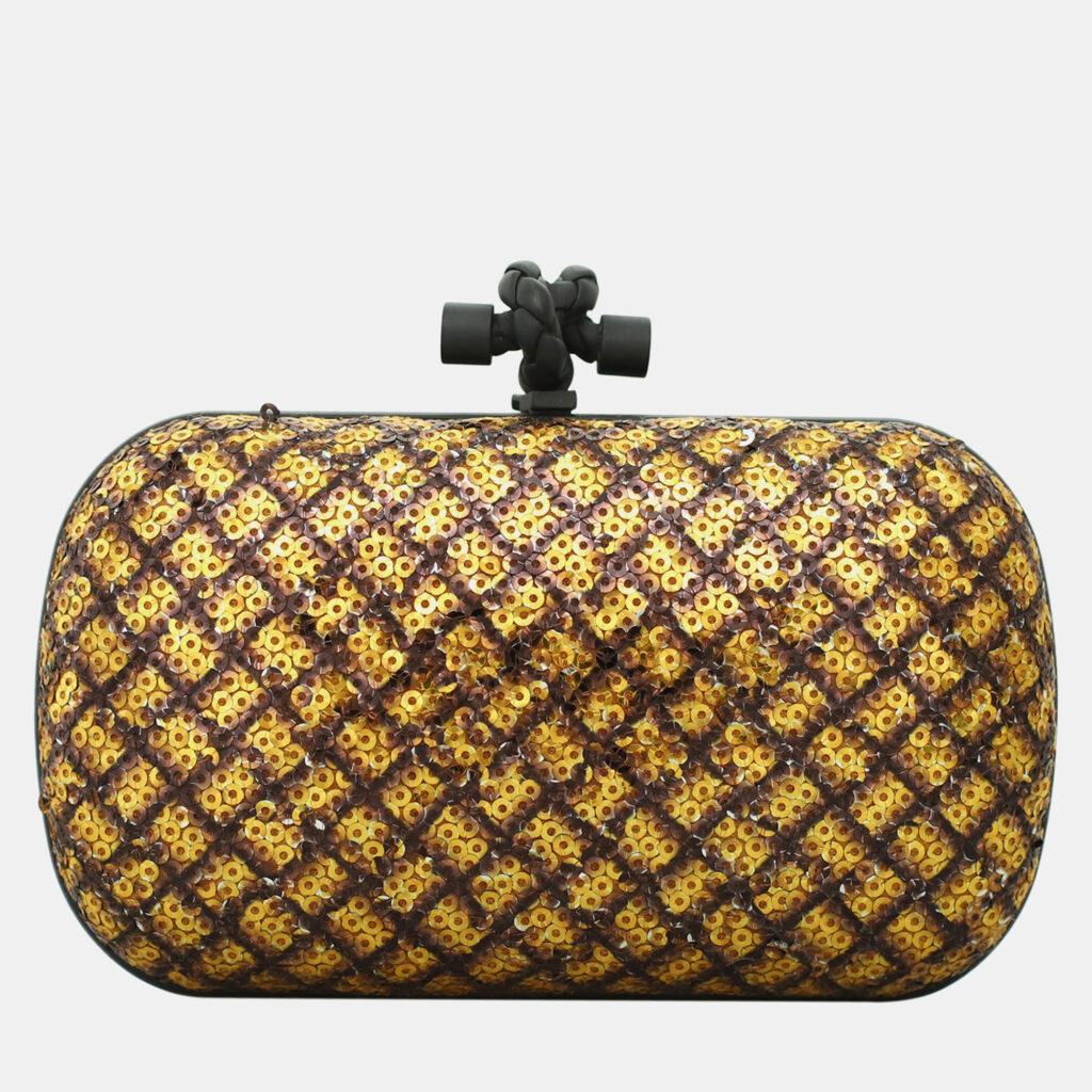 Bottega Veneta Sequin Knot Clutch Bottega Veneta Sequin Knot Clutch