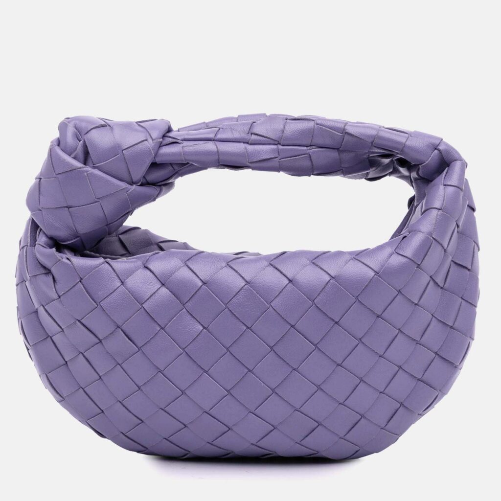 Bottega Veneta Purple Mini Nappa Intrecciato Jodie Bag