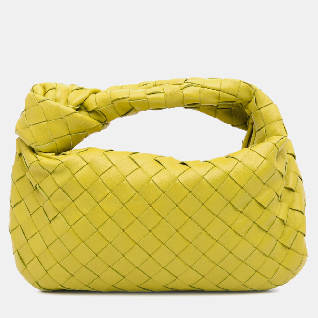 Bottega Veneta Yellow Mini Nappa Intrecciato Jodie Bottega Veneta Yellow Mini Nappa Intrecciato Jodie