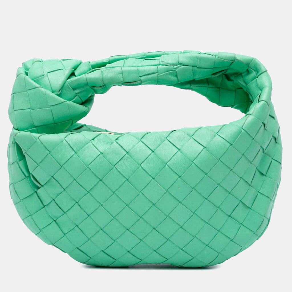 Bottega Veneta Green Mini Nappa Intrecciato Jodie Bottega Veneta Green Mini Nappa Intrecciato Jodie