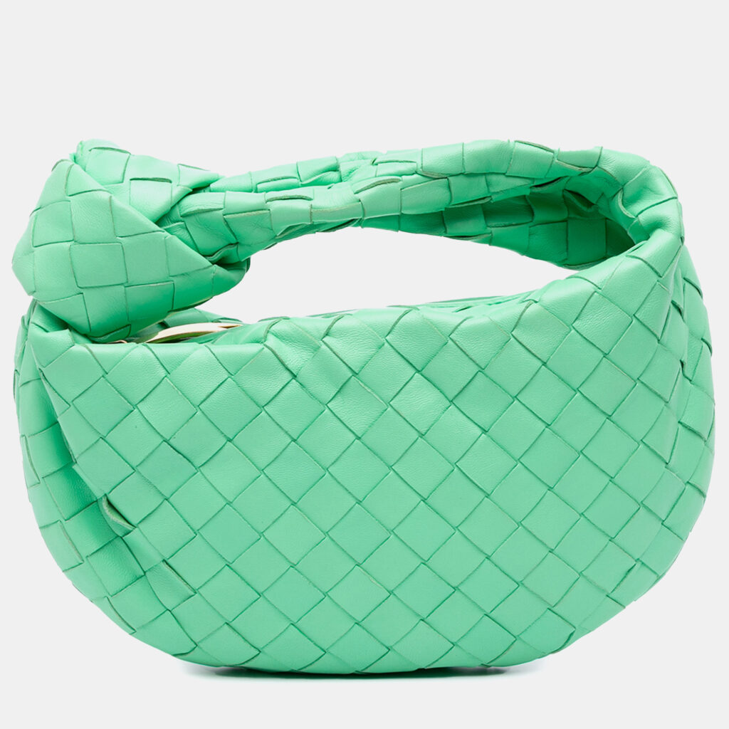 Bottega Veneta Green Mini Nappa Intrecciato Jodie Bottega Veneta Green Mini Nappa Intrecciato Jodie
