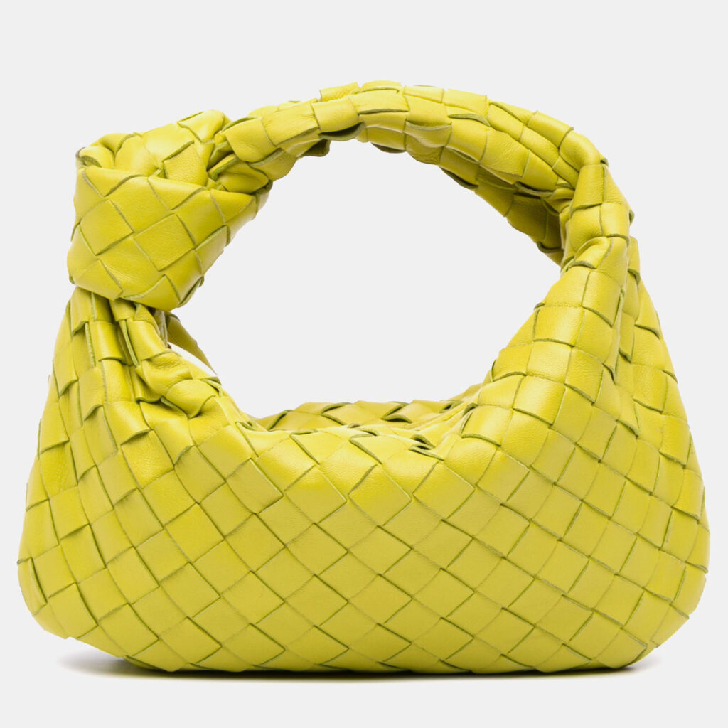Bottega Veneta Yellow Mini Nappa Intrecciato Jodie Bottega Veneta Yellow Mini Nappa Intrecciato Jodie