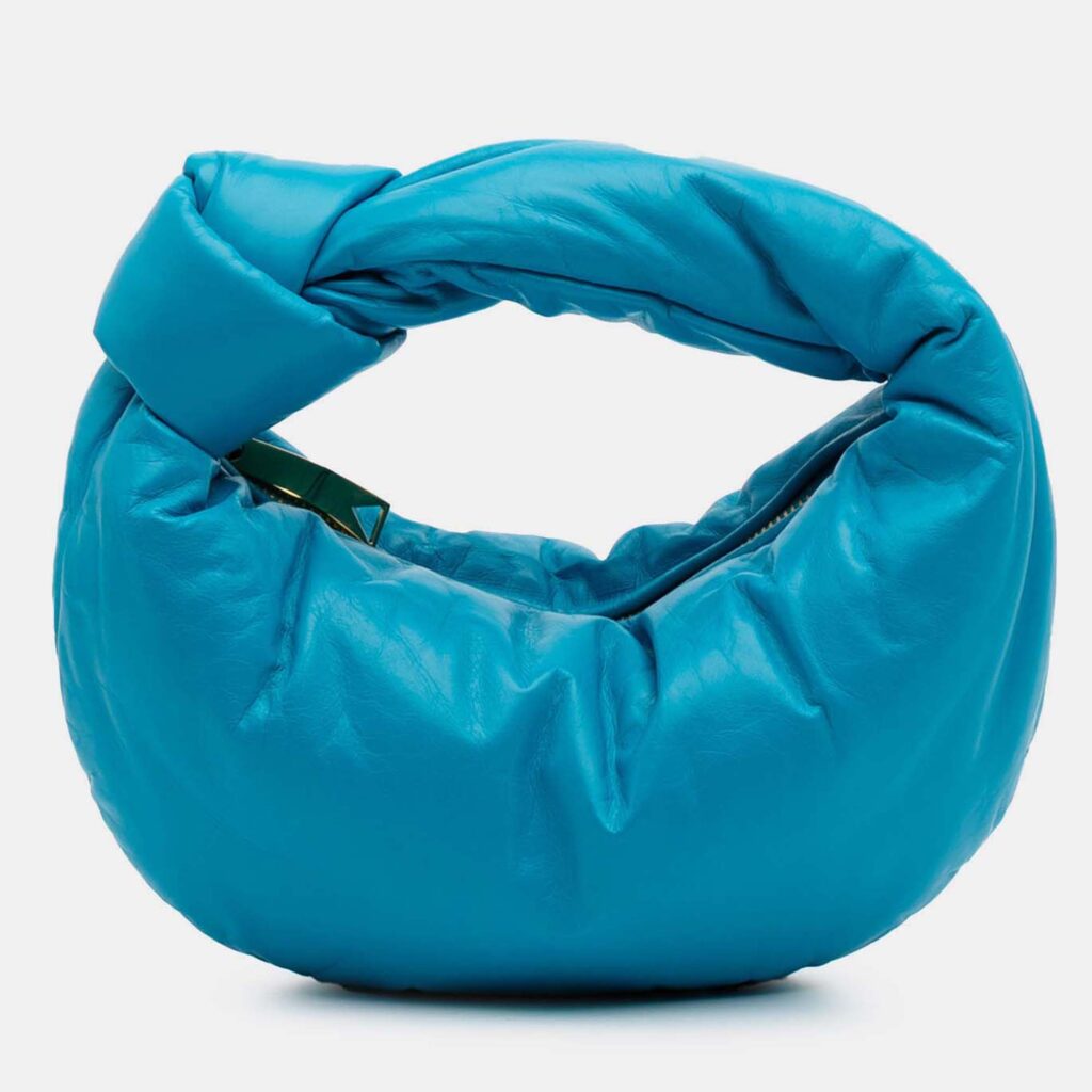 Bottega Veneta Blue Mini Nappa Puffy Jodie Bottega Veneta Blue Mini Nappa Puffy Jodie